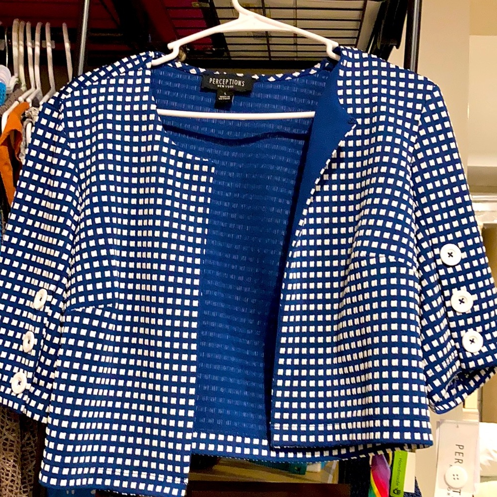 Navy/White. Never Worn!!! Tags still attached.